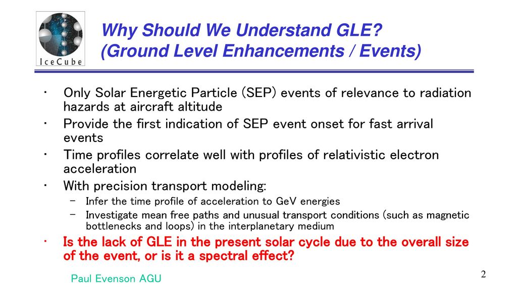 Why Should We Understand GLE (Ground Level Enhancements / Events)