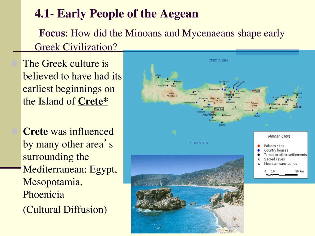 how did the minoans influence the mycenaeans