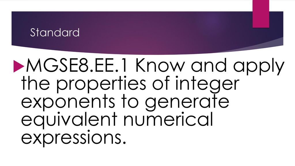 Unit 2 exponents ppt download