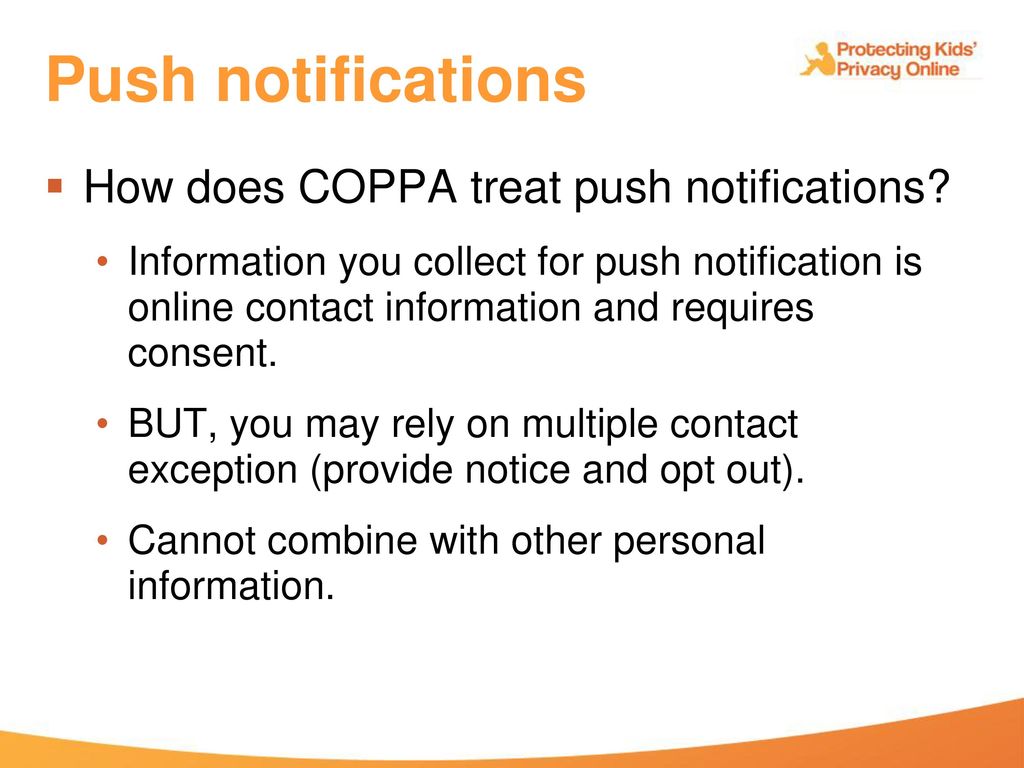 Final Amended COPPA Rule - ppt download