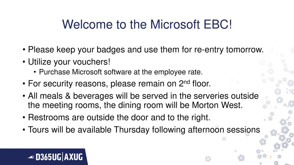 Welcome to the Microsoft EBC!