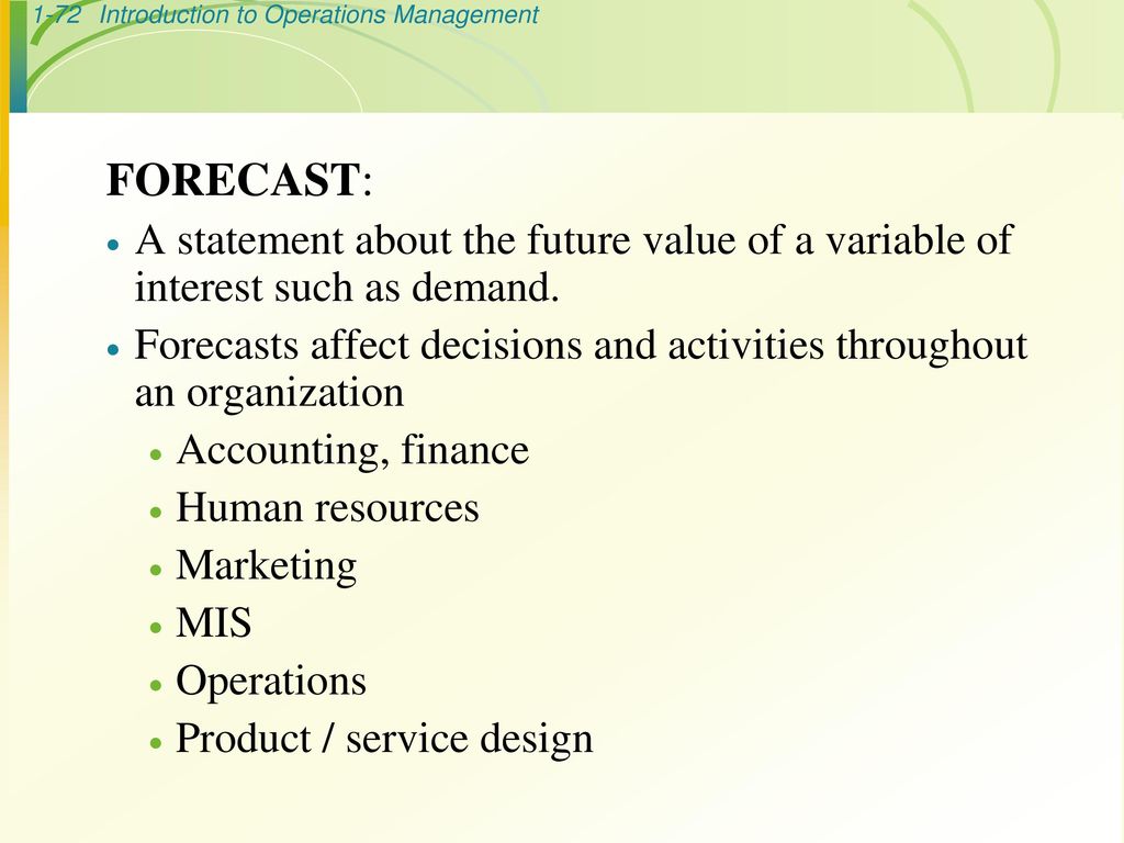 Operations Management Ppt Download