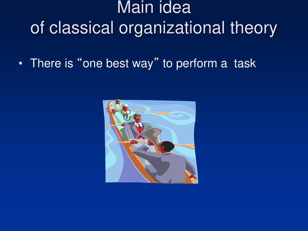 Classical organizational theory ppt download