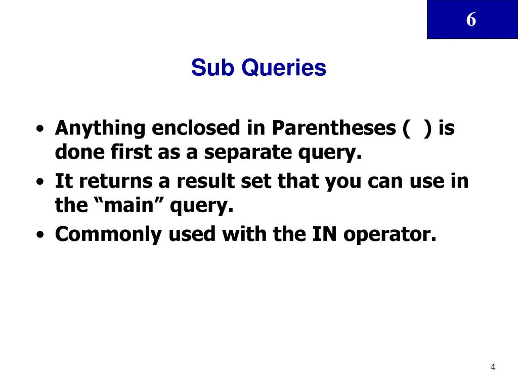 Structured Query Language (SQL) How to build something useful ppt