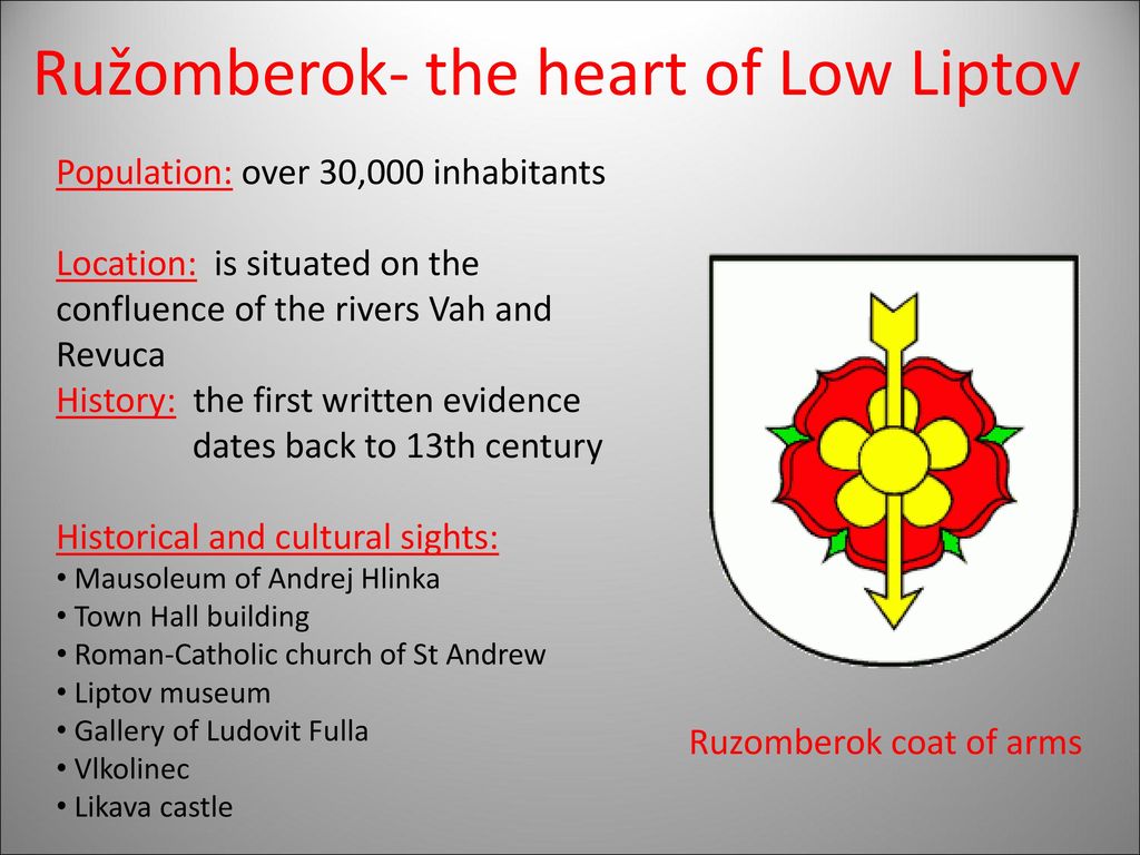 Ružomberok- the heart of Low Liptov