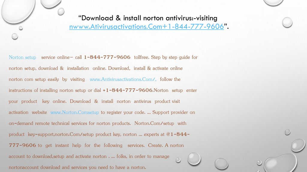 Download & install norton antivirus:-visiting nwww