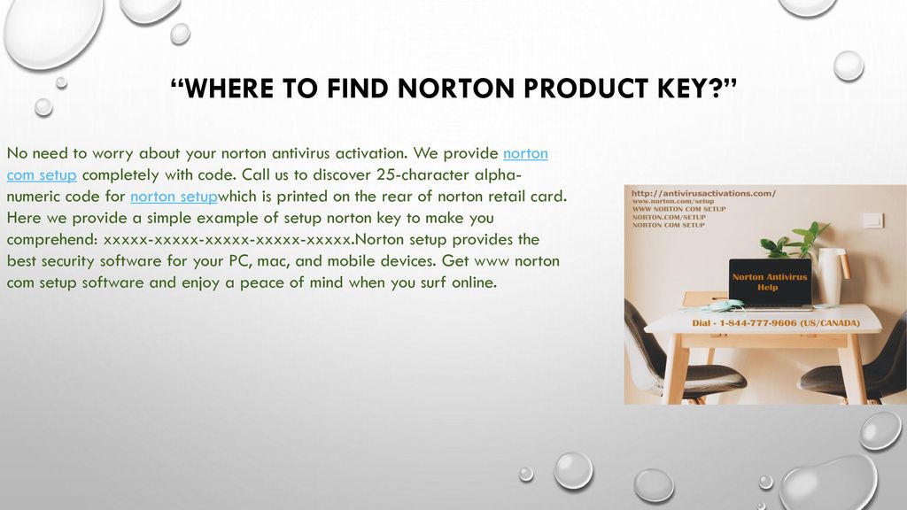 Where to find Norton Product Key
