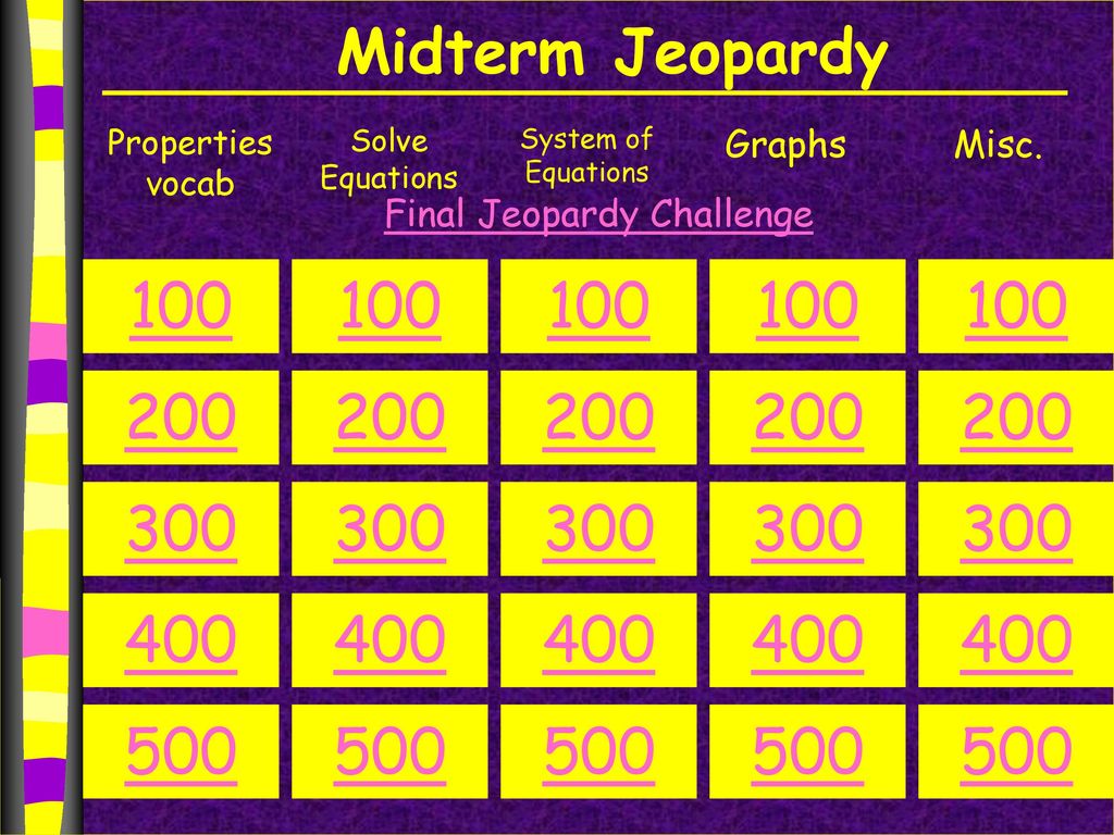 Final Jeopardy Challenge