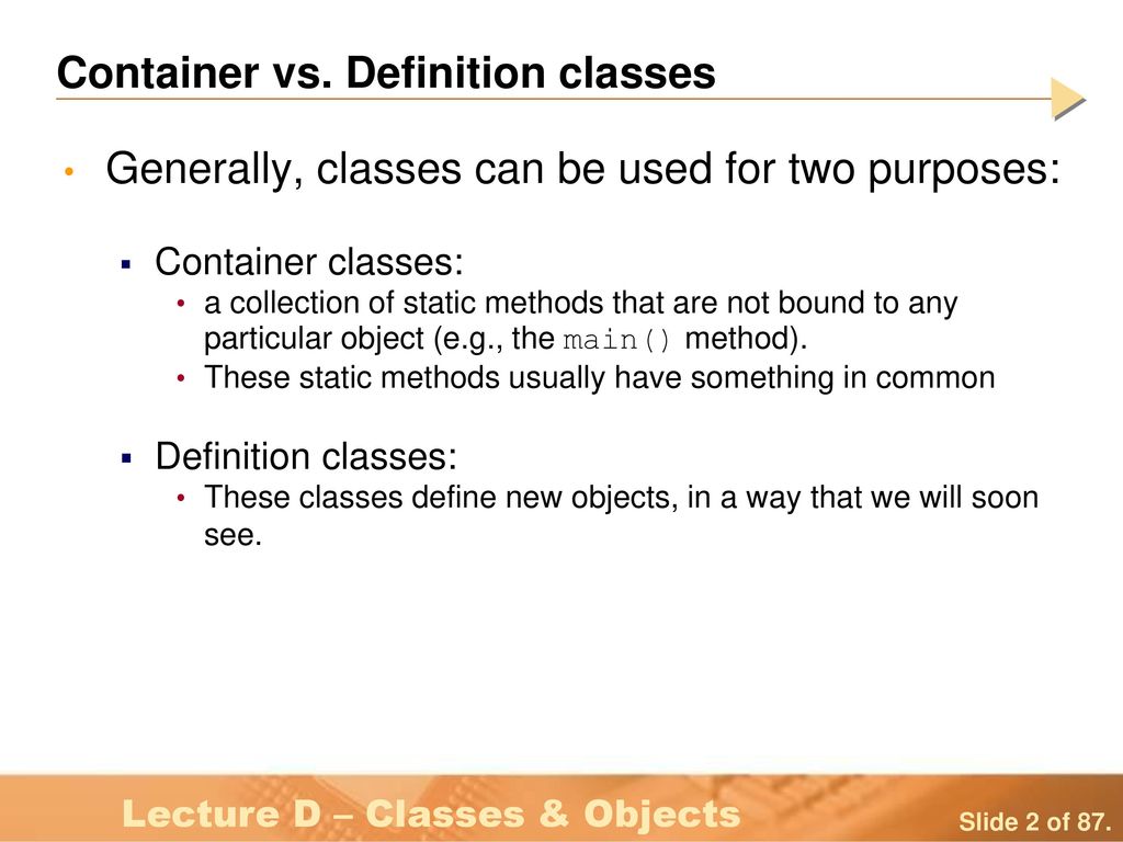 Lesson C – Classes & Objects - ppt download