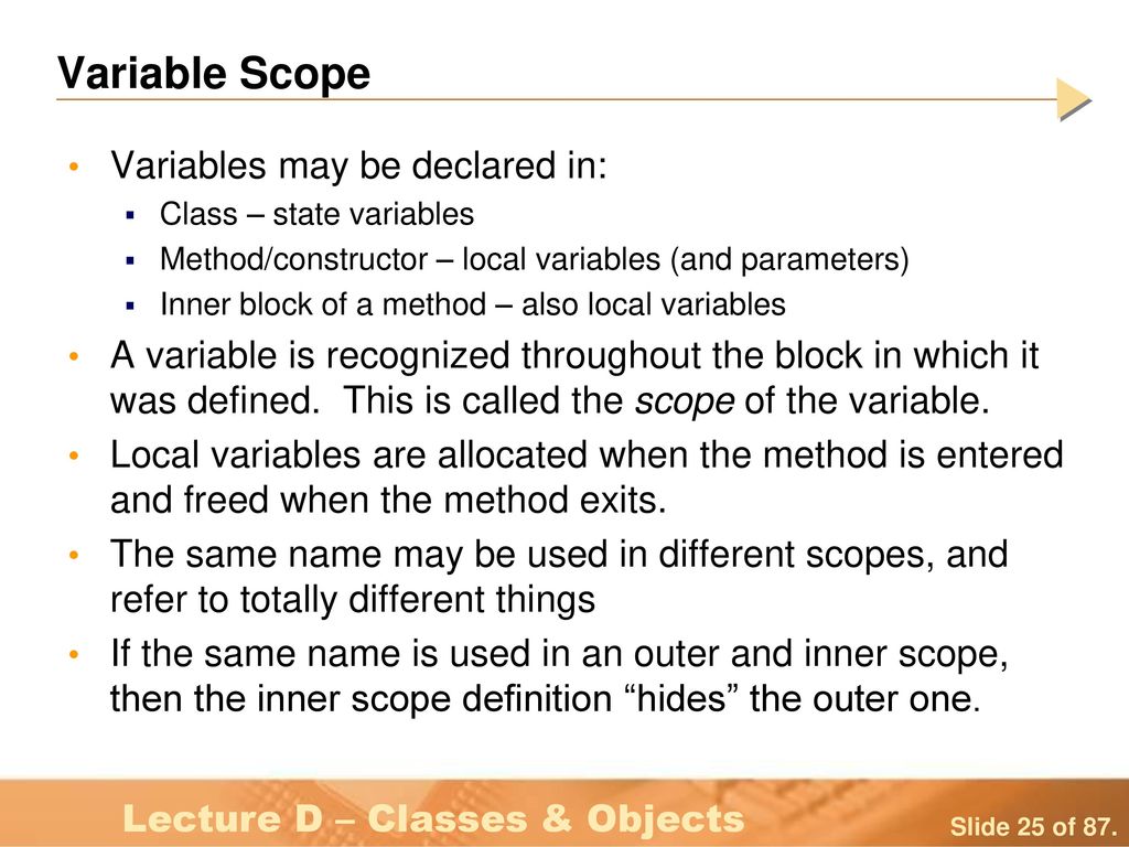 Lesson C – Classes & Objects - ppt download