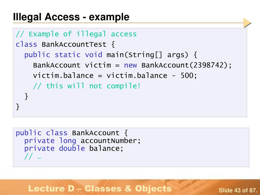 Lesson C – Classes & Objects - ppt download