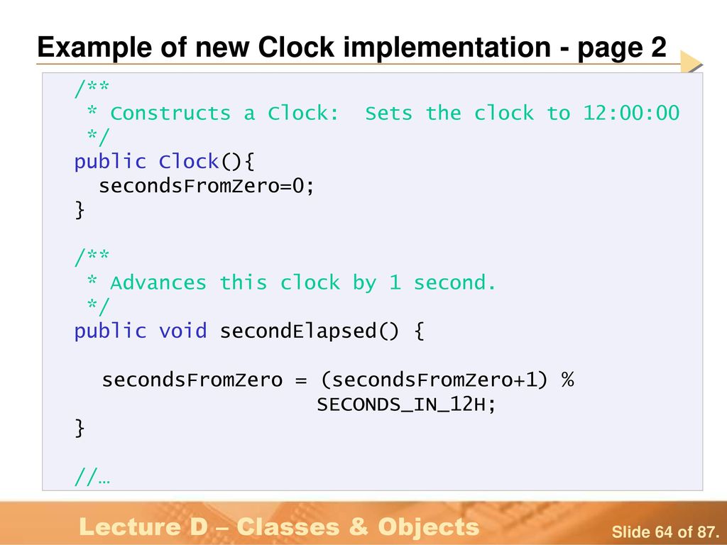 Lesson C – Classes & Objects - ppt download