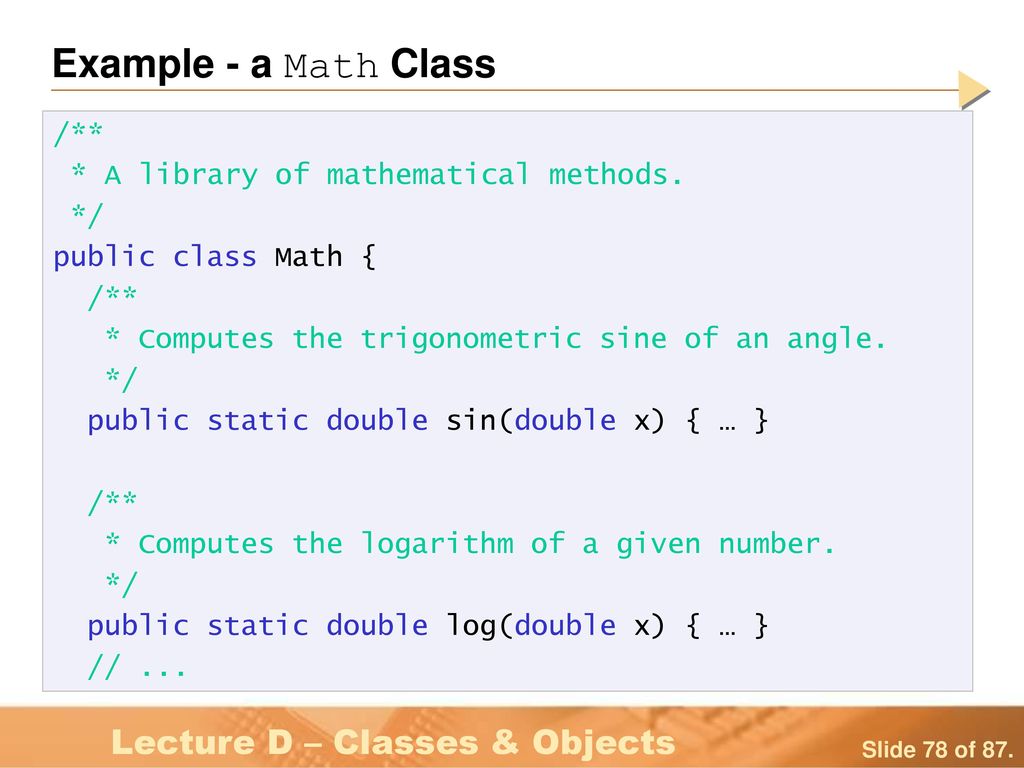 Lesson C – Classes & Objects - ppt download
