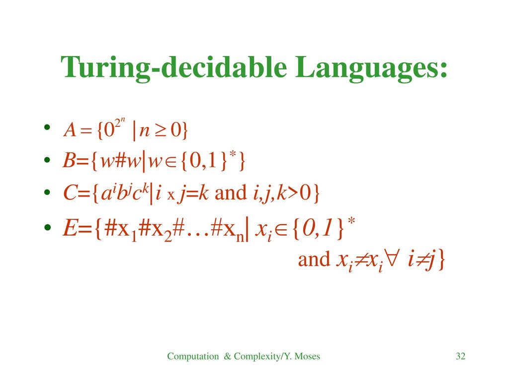 Complexity and computability theory i ppt download