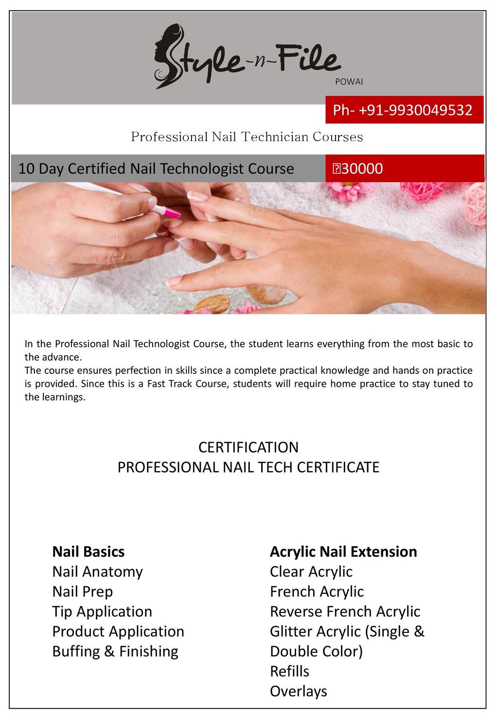 Professional Nail Art Courses in Delhi - Christine Valmy Delhi