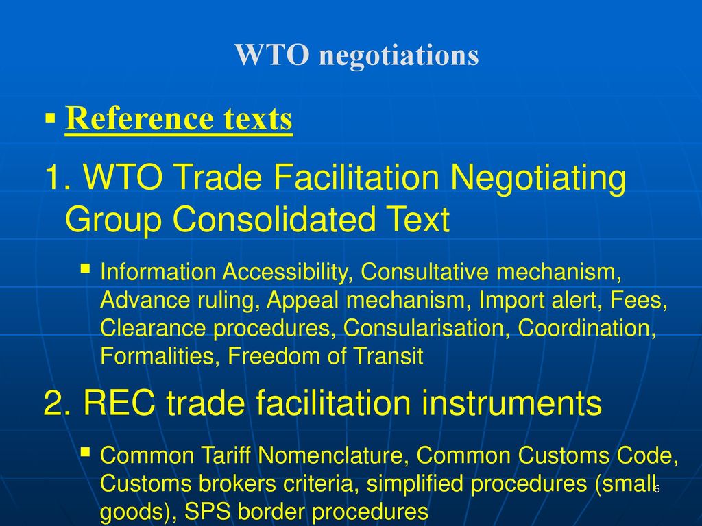 Symposium on WTO Trade Facilitation for African Countries - ppt download