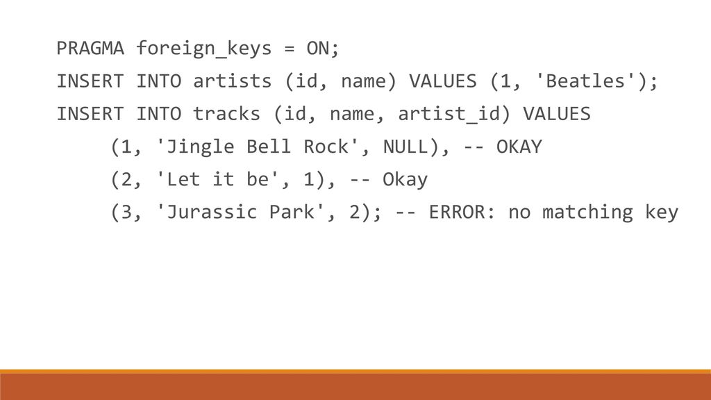 Sql more table constraints ppt download