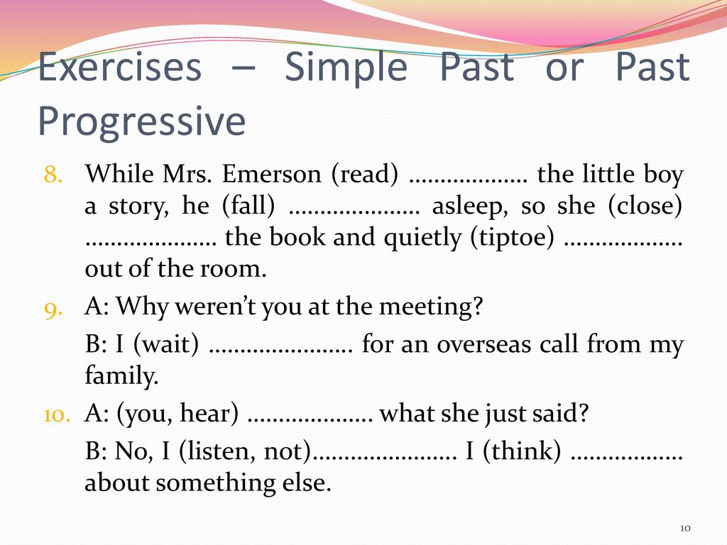 Past simple past Progressive упражнения. Упражнения на паст симпл 5 класс