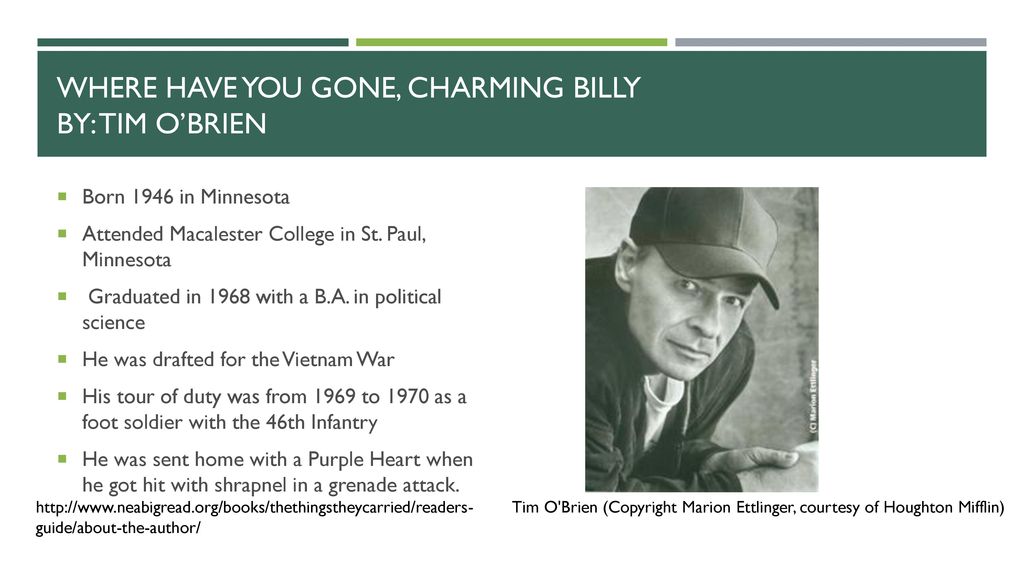 Where Have You Gone Charming Billy Ppt Download