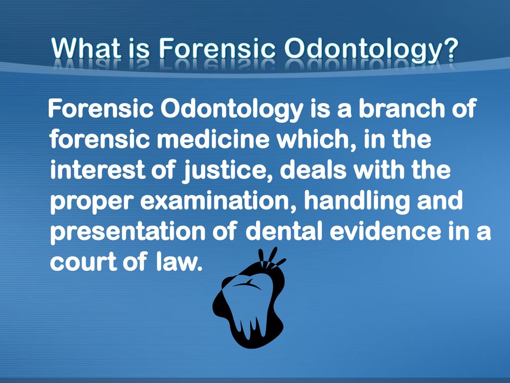 Forensic Odontology Ppt Download 