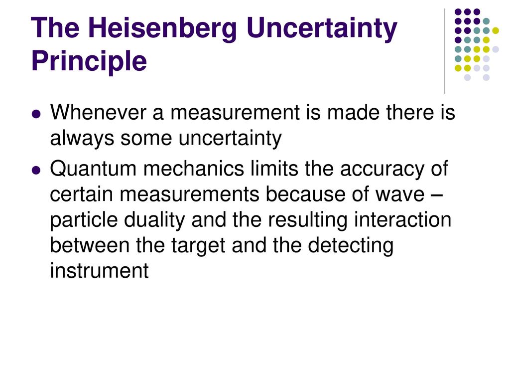Uncertainty principle heisenberg quantum mechanics