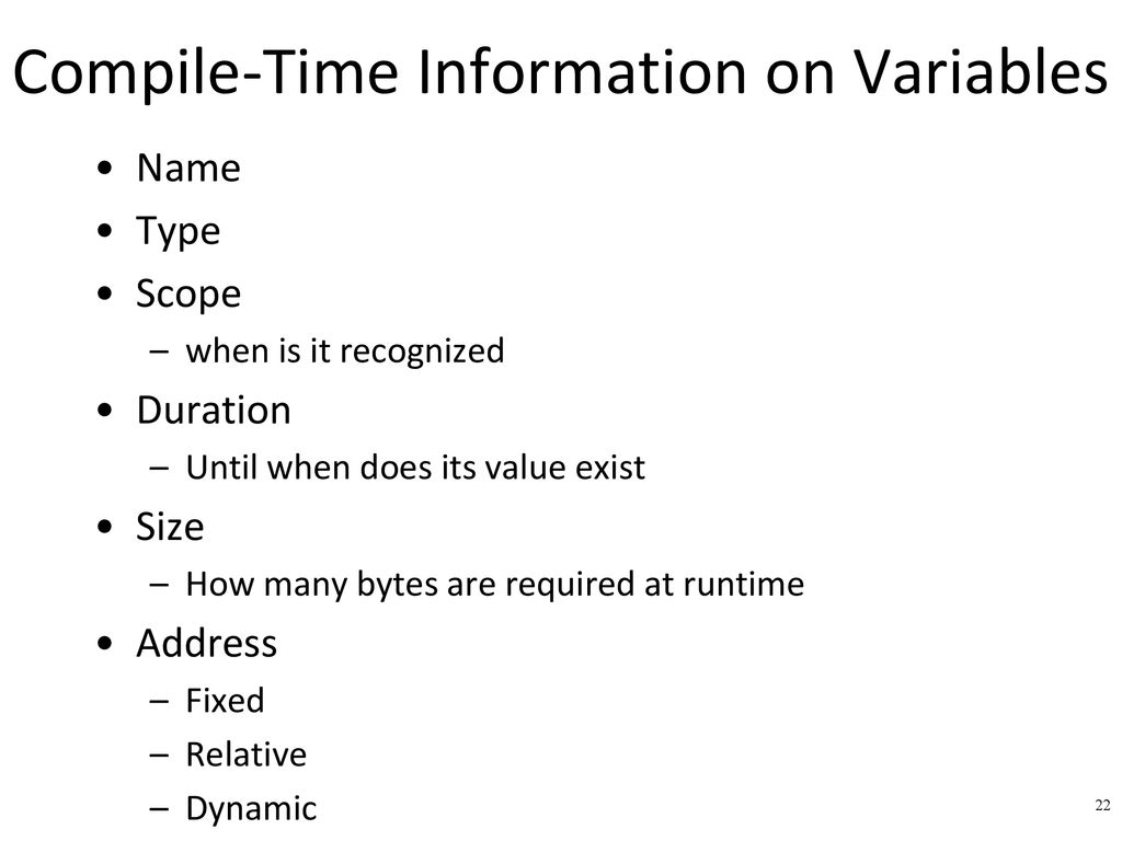 Compilation /15a Lecture 7 - ppt download