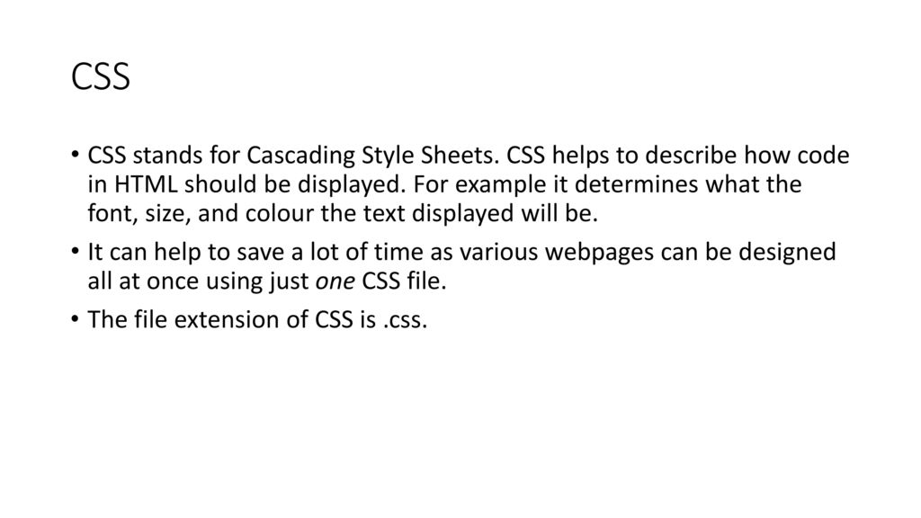 Concepts of HTML, CSS and Javascript - ppt download