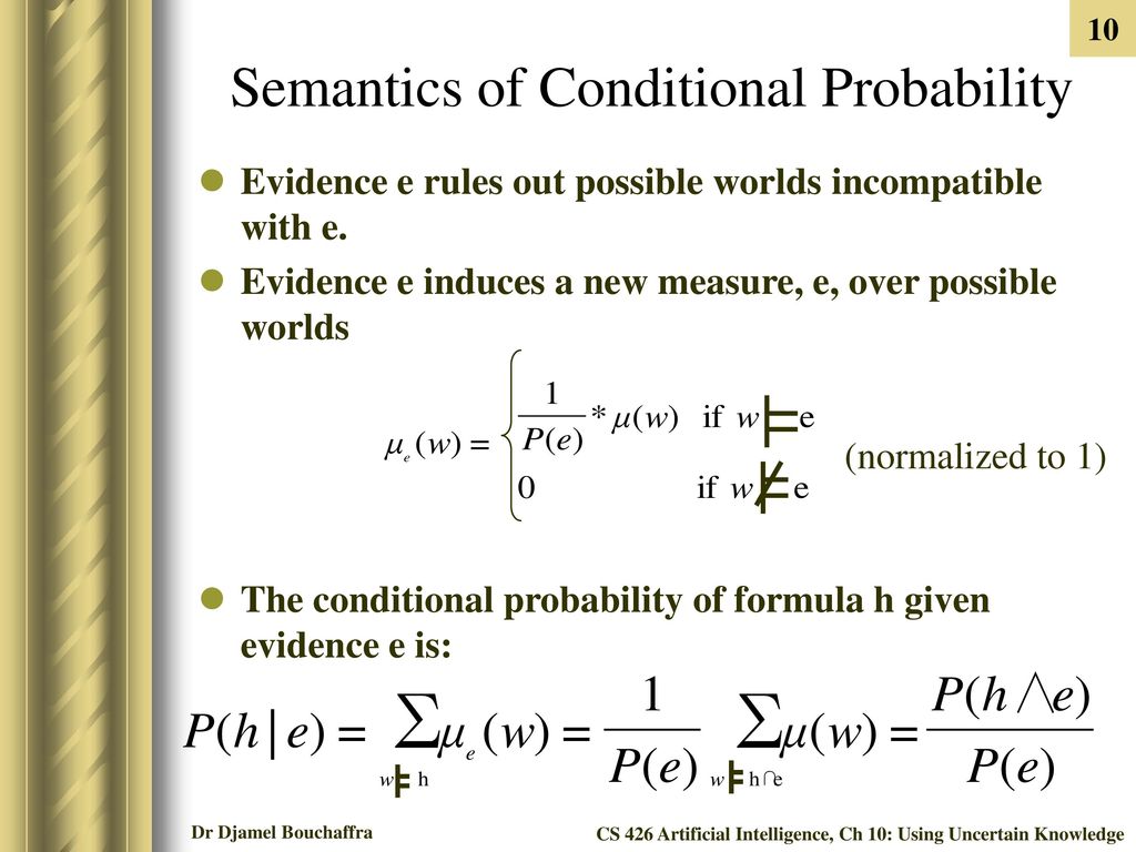Chapter 10 using uncertain knowledge ppt download