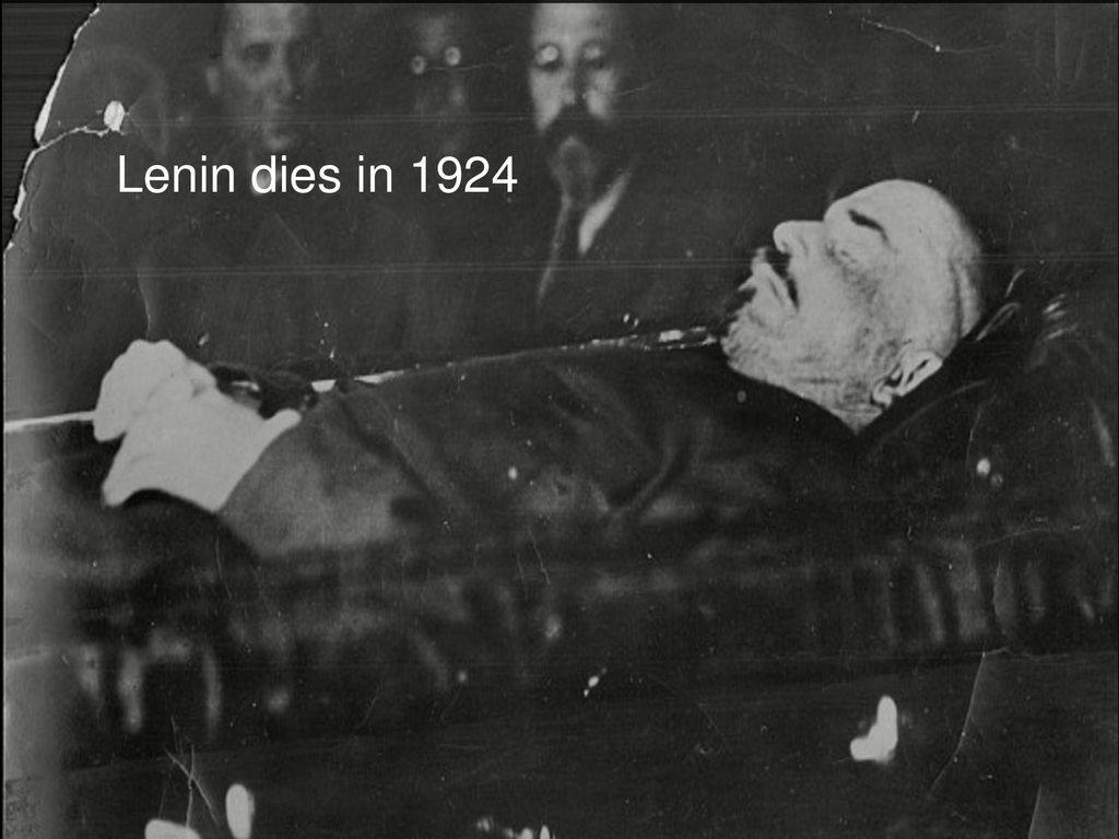 Lenin dies in 1924 j