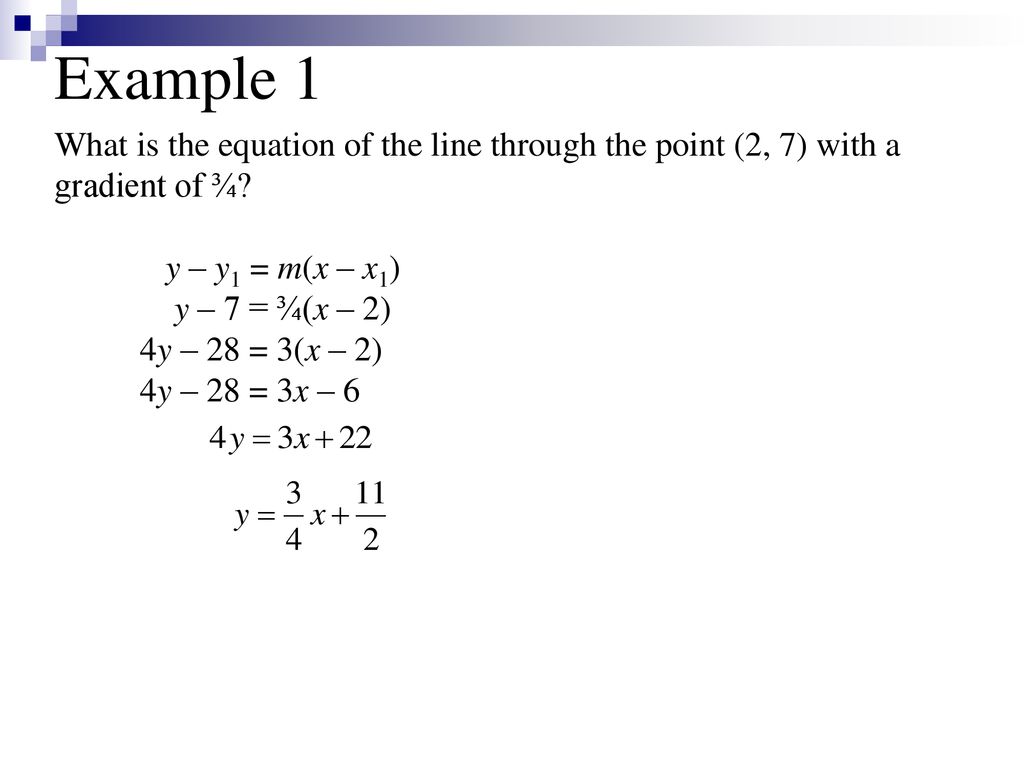 The General Equation Of A Straight Line Ppt Download