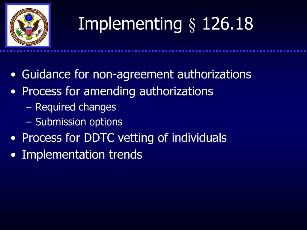 Implementation of the dual third country national rule in the itar