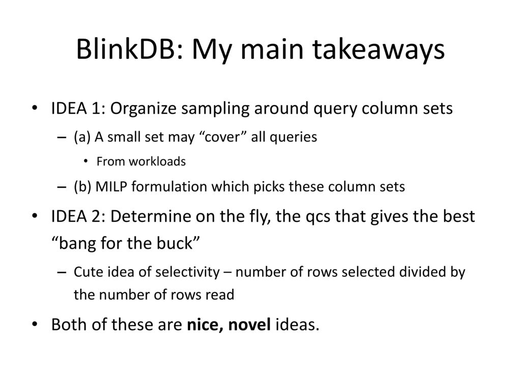 BlinkDB. - Ppt Download