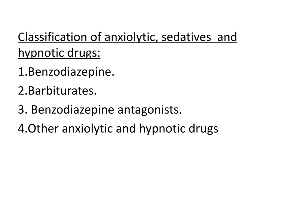 Anxiolytics, Sedatives And Hypnotic - Ppt Download