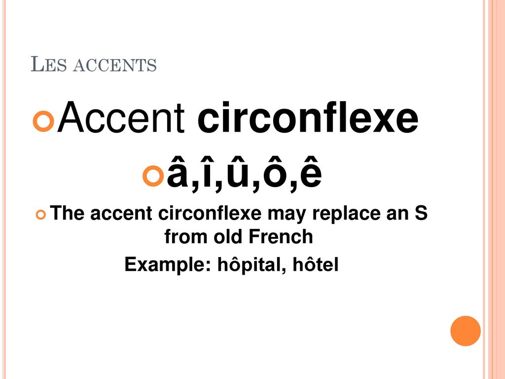 The French Accent Marks Ppt Download
