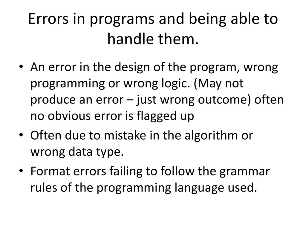 Can you pick 3 errors from this - ppt download