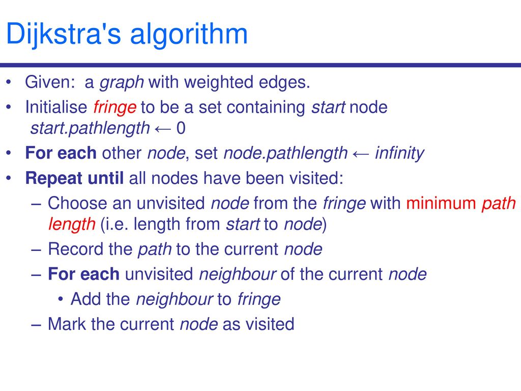 COMP261 Lecture 6 Dijkstra’s Algorithm. - ppt download