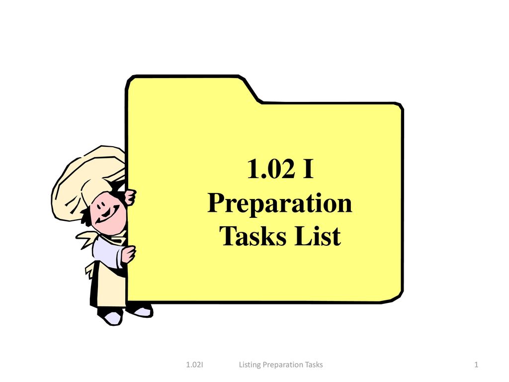 Prepare me. Preparation task. Prep list. List tasks POWERPOINT. Prep 2+1+1.