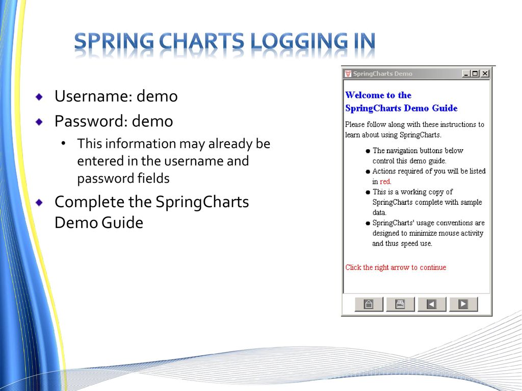 Spring Charts Demo Download