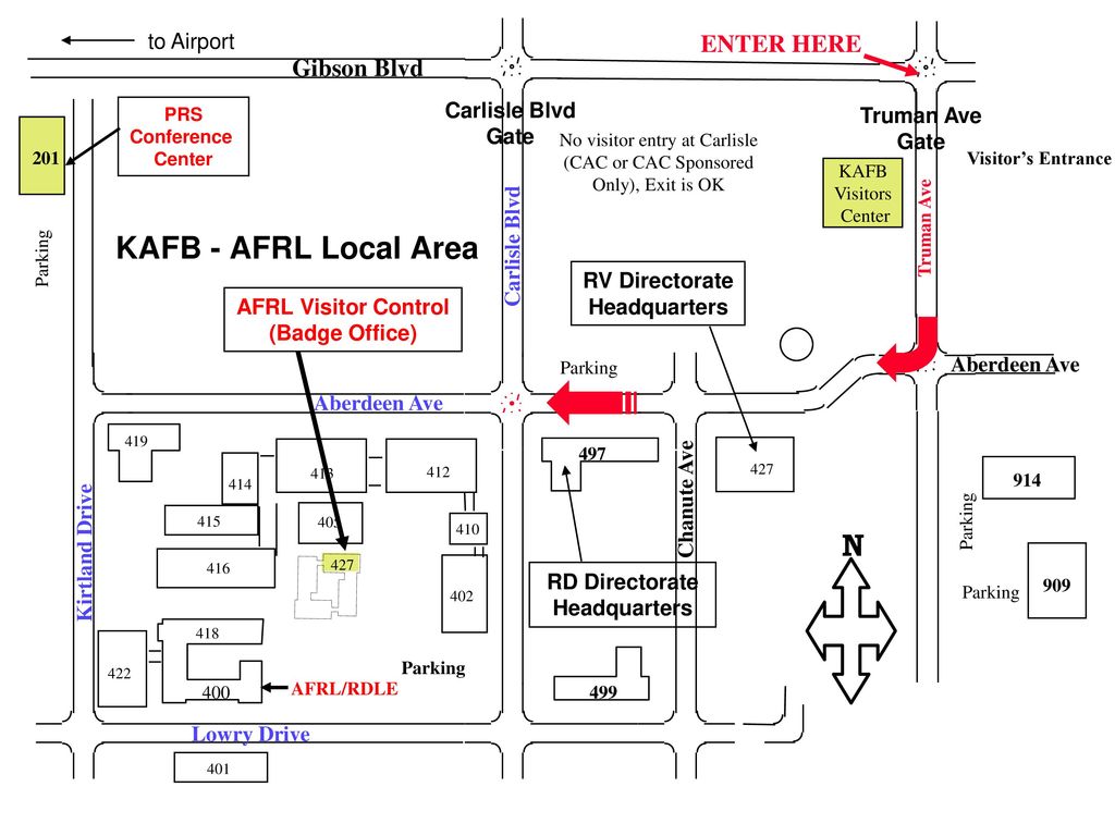 kirtland afb building map