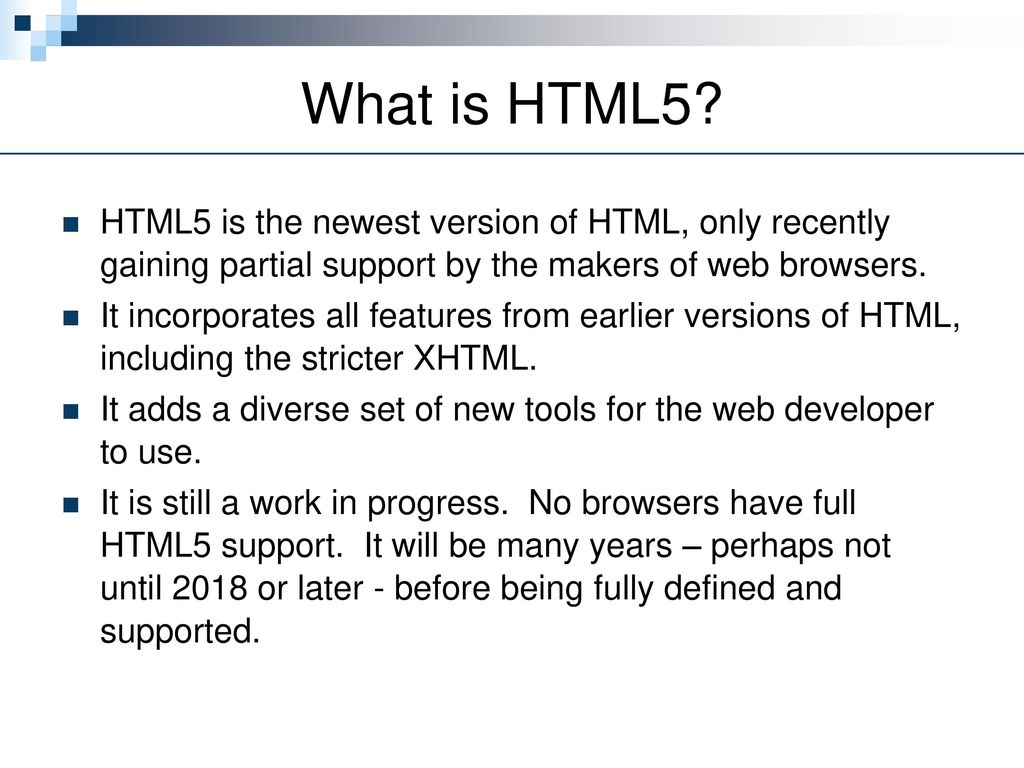 Introduction to html5 ppt download