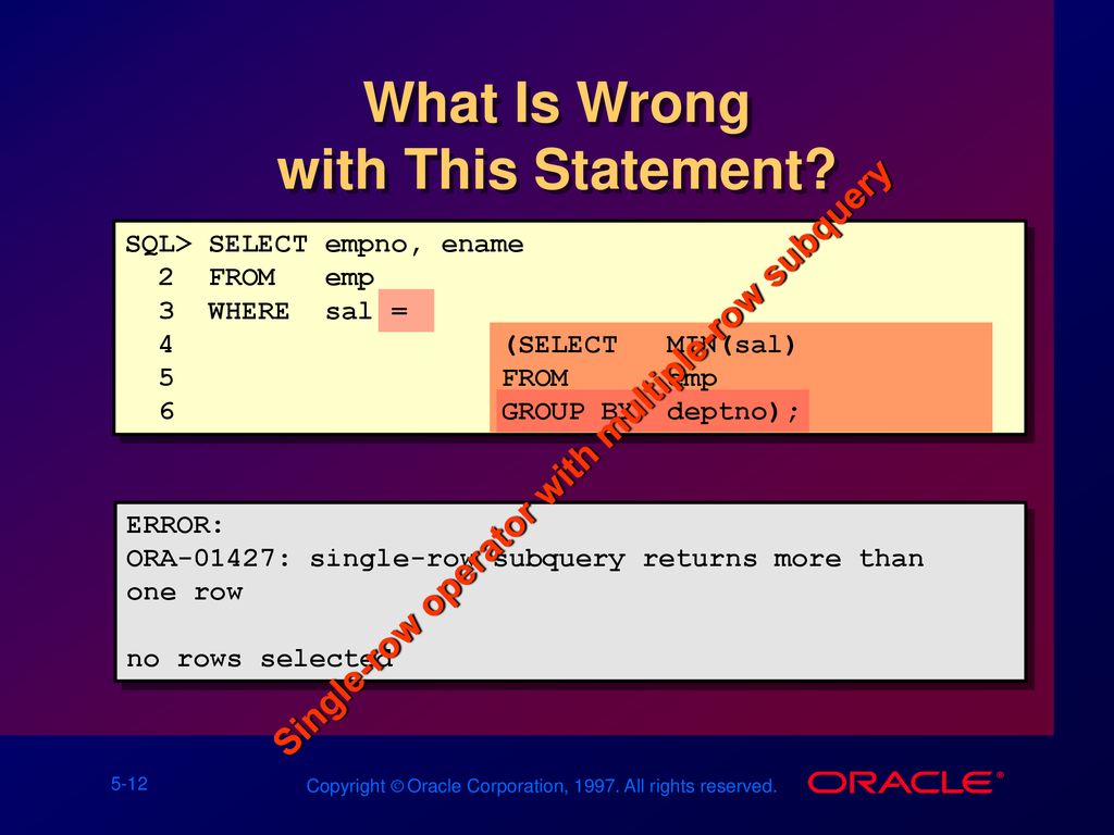 Subqueries ppt download