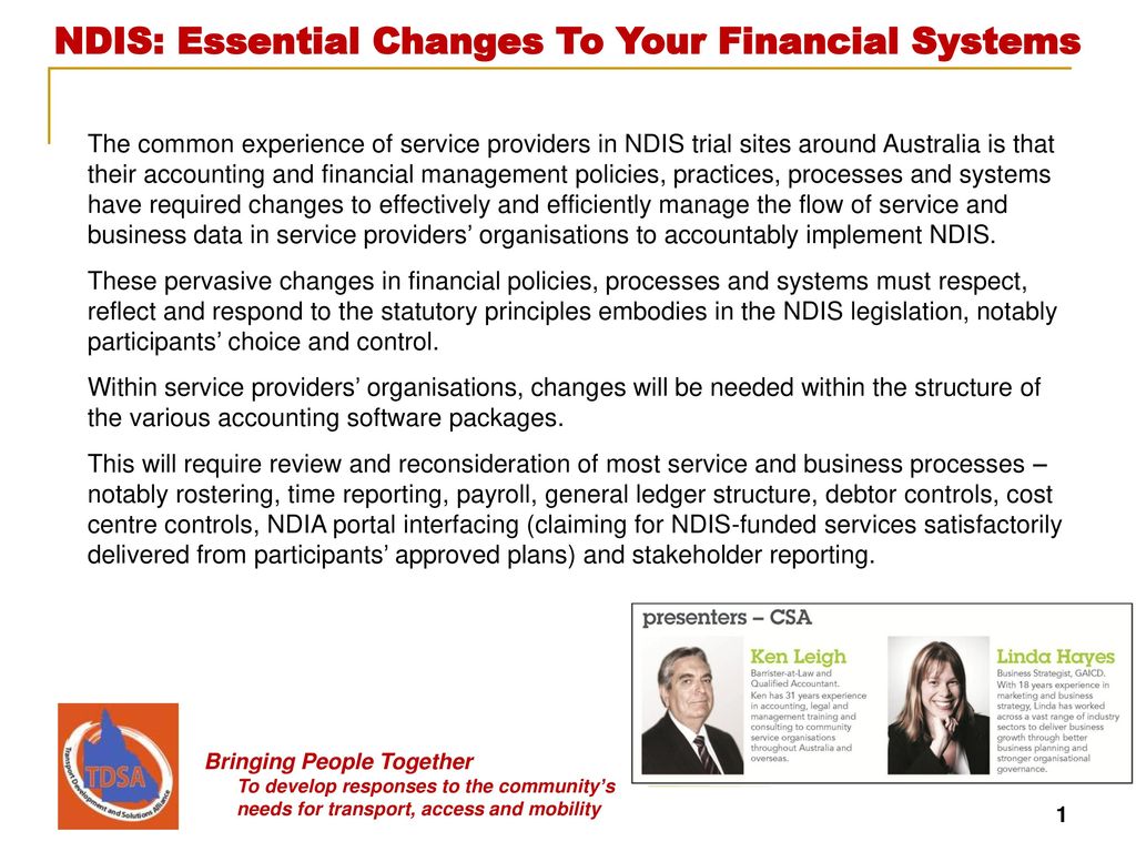 The Common Experience Of Service Providers In Ndis Trial