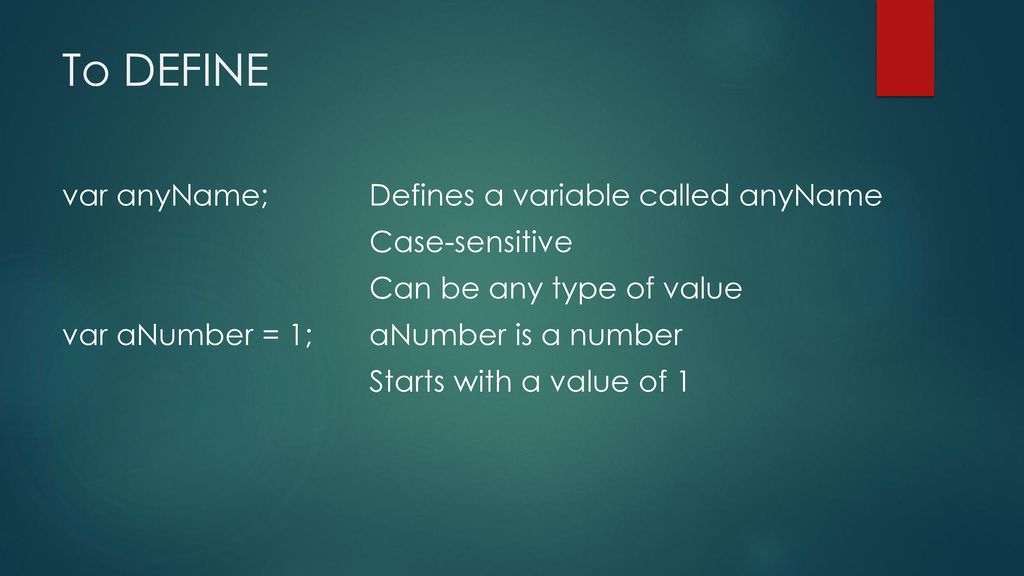 Variables and Data Types - ppt download