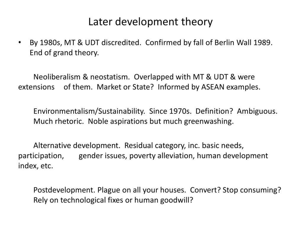Development Theory and Tourism: What has theory ever done for us? - ppt  download