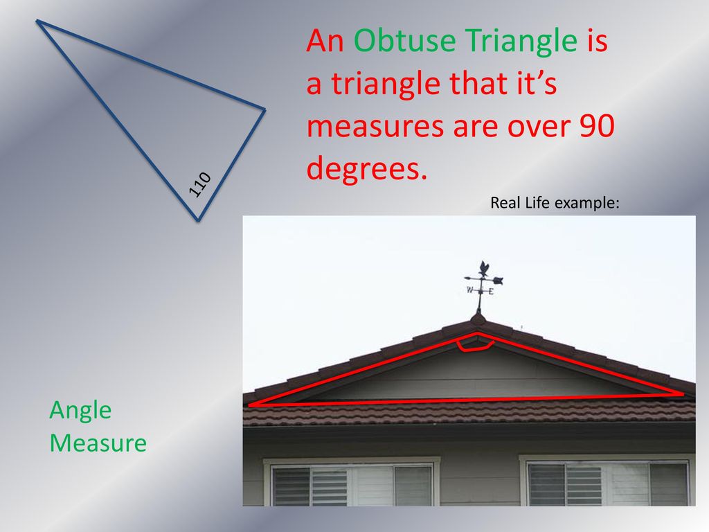obtuse triangles in real life