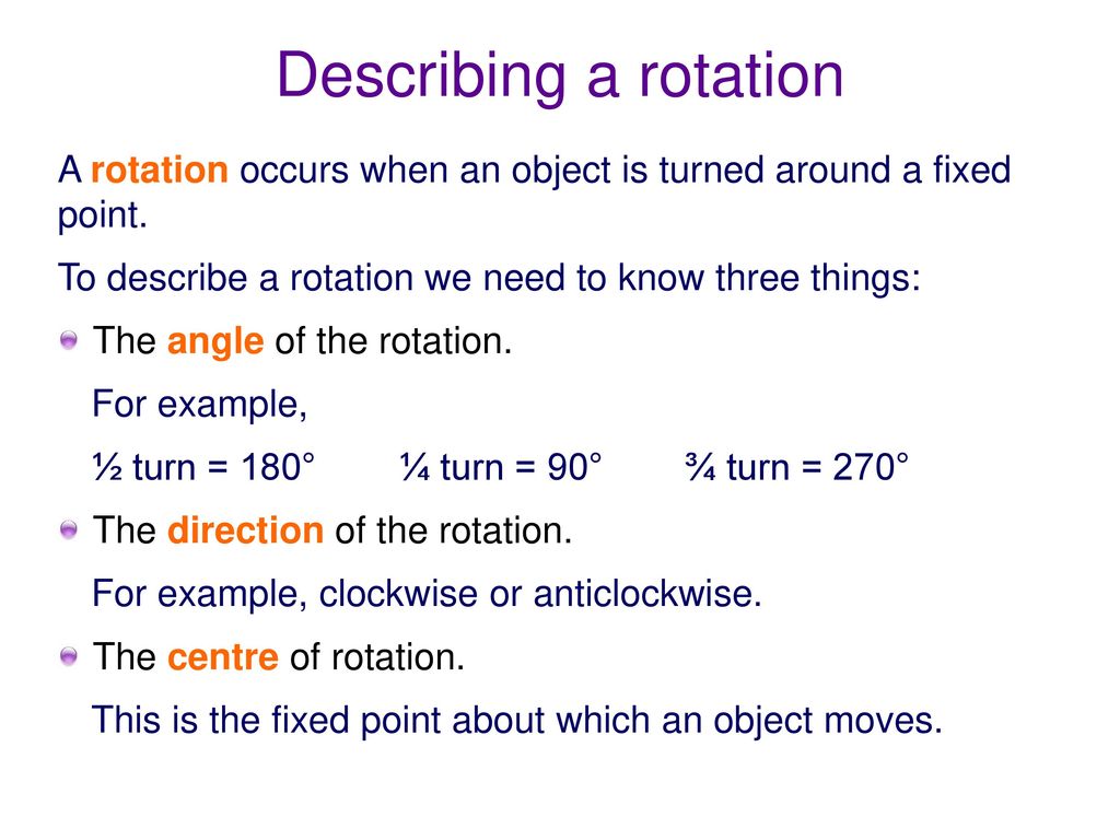 Rotations ppt download Rotations ppt download