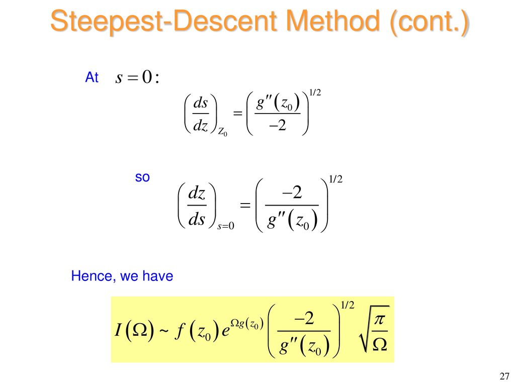 The Steepest-Descent Method - ppt video online download