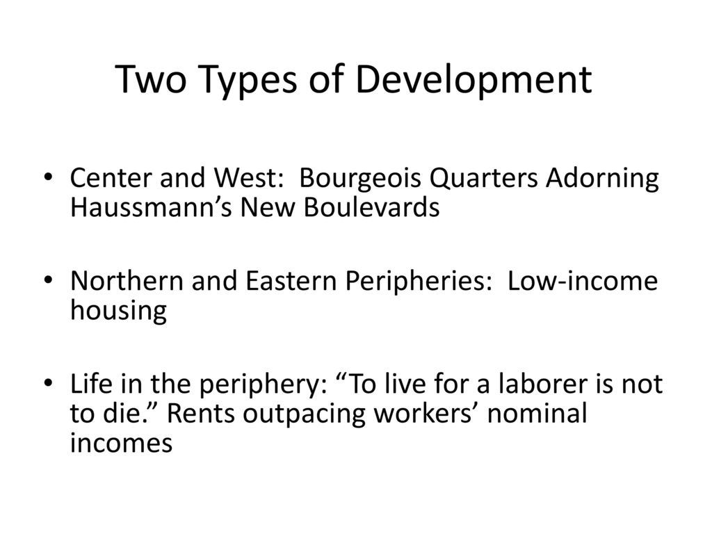 Two Types of Development