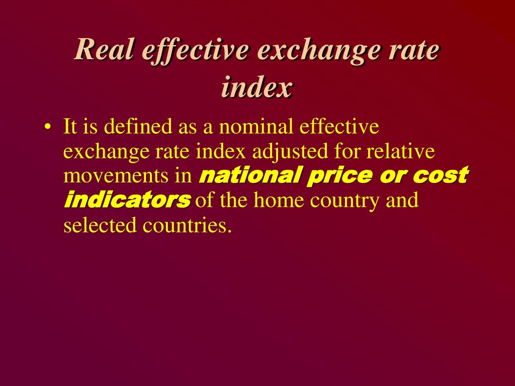 Effective Rate The Effective Exchange Index Is The weighted effective-rate-the-effective-exchange-index-is-the-weighted