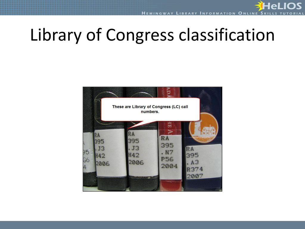 Call Numbers Objective: Students will understand how call numbers are ...